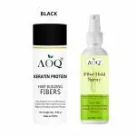 AOQ Hair Fiber Black Color & Fiber Hold Spray