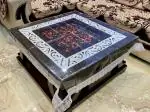 Jainco Decor 4 Seater Transparent Waterproof Square Center Table Cover Cloth (48
