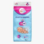 KiddySoft Small Size Baby Diapers (4-8 Kg) | Pack of 1 | 40 Count - S (40 Pieces)