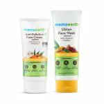 Mamaearth Natural Radiance Combo (Anti-Pollution Daily Face Cream 80ml + Ubtan Face Wash 100ml) for Brightening,Brightens Skin