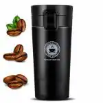 Leadder Kitchenware Vacuum Insulated Hot & Cold Travel Mug with Double Lid Walled For 300Ml-Black