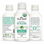 OldGoa Oil Pulling Spearmint Ayurvedic Mouthwash For Healthy Teeth & Gums, Bad Breath, Healthier Oral Hygiene, Teeth Whitening, Fresh Breath, Detoxification | Oral & Dental Care| Best Formula (100 ML)