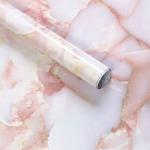 NAREVAL Pink Marble Wallpaper Peel & Stick , Self Adheisve Decoartive Waterproof (60*200 cm)