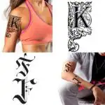 Ordershock Waterproof FJ Name Letter Temporary Body Tattoo (Pack of 2)