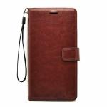 Clickaway Flip Cover for Samsung Galaxy J2 Flip Case Magnetic Closure Shock Proof Wallet Flip Cover Chestnut Brown