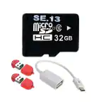 SE.13 32 GB Memory Card With 2 Card Readers & 1 OTG Cable 32 GB MicroSD Card Class 10 120 MB/s Memory Card (With Adapter)