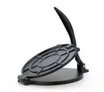 SHUBHDEEP Aluminum Non-Stick Puri Papad Maker Press Machine With Handle Manual Puri Press Papad Maker Black