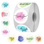 CLICKEDIN Thank You Stickers 8 Different Design Set Of 500 Stickers Self-Adhesive And Unique Design Stickers High Glossy Stickers