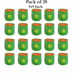 MyOwnGarden 9x9 Inch Green Growbag for Home Gardening Pack of 20