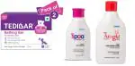 Tedibar Baby Bathing Bar - 75g(2 Pack) , Spoo Baby Shampoo - 125ml and Atogla Baby Moisturizing Lotion - 200ml