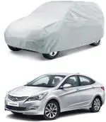 CARNEST Car Cover For Hyundai Fluidic Verna (Without Mirror Pockets) (Silver, For 2015, 2016, 2017, 2018 Models)