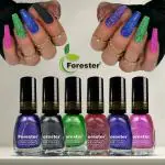 Forester Forester 6 Trendy Metalik Colors Nail Polish Multicolor Blue Metalik (Pack of 6)