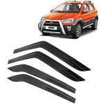 Kingsway Car Wind Deflectors Rain Guard Window Visor for Toyota Etios Cross 2014, 2015, 2016, 2017, 2018, 2019, 2020, 2021, 2022, 2023, 2024, 2025 Model, Car Door Visor Online India, Car Sun Shades