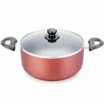 Onix OBP 11 Aluminium Induction Base Biriyani Pot of 11 L capacity with Glass Lid