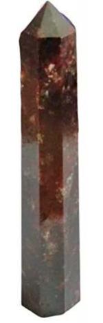 Jet International Garnet Obelisk Tower Crystal