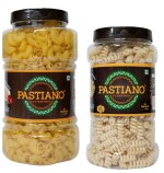 PASTIANO MACARONI AND NOODLES (BUCATI CORTI) PASTA JAR- PACK OF 2