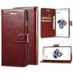 Coverview Flip Cover for Samsung Galaxy J7 Prime - Cherry Brown