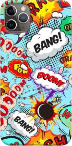 CustomEra Apple iPhone 11 Pro Max Multicolour Boom Bang Pattern Polycarbonate Hard Case Back Cover