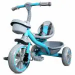 Kidsmate StarLight Premium Tricycle for kids 2 to 5 years | Tricycle for Boys & Girls | Cycle for kids Sturdy 3-Wheel Kids Bike with Bell and Toy Basket | Max Weight Capacity 30 kg baby cycle - Blue