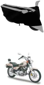 RONISH Two Wheeler Cover for Yamaha (Enticer, Black, Silver)