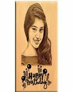 Giftanna birthday gift for women wooden Engraved personalized photo frame