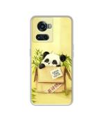 Casotec Panda In Box Design Printed Silicon Soft TPU Back Case Cover for OnePlus 10R 5G