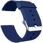 RUPELIK (Metal Lock 24mm Strap Blue) Soft Silicone Metal Lock 24mm Elite Quick Release Smart Watch Strap for Man & Woman 24MM Strap (Blue)