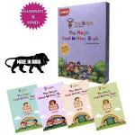 TEACHELPS The Magic Hand Writing Book COMBO Gujarati Hindi | Mulaxar | Varnamala | 4 Book | 1 Pen Set