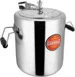 Carnival Silver And Black Aluminium Pressure Cooker - 25 L