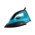 Jaipan Aqua Iron Glow Smart Steam Iron 1000 Watts, Durable Ceramic Soleplate, Powerful Steam Output from 73 Steam Vents, 3-Way Auto Shut-Off, Anti-Drip, Anti-Calc (Blue)