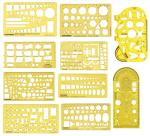 Traceease Architect Scale Interior Designing And Furniture Templates Architectural Stencils Building, Set Of 10