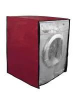 Classic Front Load Washing Machine Cover for Bosch 6.5 Kg, 7 Kg, 7.5 Kg, 8 Kg, 8.5 Kg & 9 Kg | 63CmsX63CmsX81Cms | Color - Red