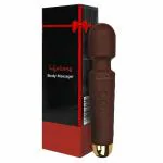 Lifelong LLM414 Rechargeable Wireless Body Massager Machine with 20 Vibration Modes, 8 Speeds and Water Resistant| Massager for Body Pain (Brown)