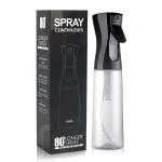 MAYCREATE Black Plastic Multifunction Refillable Spray Bottles, 500 ml