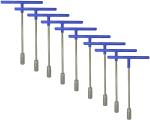 DUMDAAR T Spanner/Socket set Pack of 9 pcs Size- 6mm to 14mm Single Sided T Type Wrench