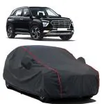 STARIE Car Cover For Hyundai Creta (With Mirror Pockets) (Black, Red, For 2021, 2020, 2019, 2014 Models)