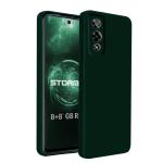 Knotyy Ultra Soft Rubberised Back Cover for Lava Storm 5G | Inner Velvet Fabric Lining | Matte Silicone Flexible |Raised Bumps for Camera & Screen Protection Back Case Cover - Green