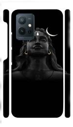 YAPZONE Adiyogi Shiva Statue Black | Designer Printed Hard Back Cover for Vivo T1 5G / Vivo Y75 5G / iQOO Z6 5G Premium & Attractive Case for Your Smartphone