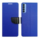 A D Enterprises Blue MRC Flip Cover for Oppo Reno 4 Pro | Magnetic Case | Shock Absorbent | Flip Cover Oppo Reno 4 Pro