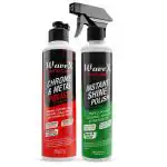 Wavex Chrome and Metal Polish 350 gm + Instant Spray Car and Bike Polish 350 ml(Set of 2)