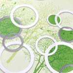 SV Collections Green Circle SELF Adhesive Wallpaper for Bedroom LIVINGROOM Kitchen Corridor Restaurant Peel and Stick Vinyl Wallpaper - 200*45 cm - 9 SQFT Approx