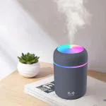 Zyronex H2O Colorful LED Humidifier - Portable Ultrasonic Mist Maker with Night Light and Essential Oil Diffuser for Home, Office, and Bedroom - Compact, USB-Powered, Color-Changing Humidifier for Kids and Adults [ PACK OF 1 ]