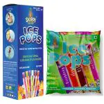 Skippi Icepops 100% Natural Ice Popsicles (Fruits, Bubblegum and Cola - 48 pops)