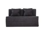 PumPum Epe + Foam Single Seater Sofa Cum Bed with 2 Cushion, Grey 6 ft x 3 ft