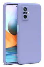 U&E Purple Silicone Back Cover For Redmi Note 10 Pro Max