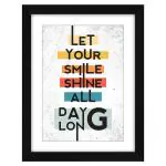 ArtX Multicolor Motivational Quotes Wall Frame Art Painting 10 X 13 Inch