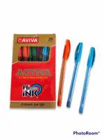 K. kataria eshop Aviva Activa Blue Ball Pen (Use and Throw pen)(Pack of 40 Pens)