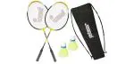 Jaspo Multicolor Core Js 200 Badminton Racket Shuttlecock And Carry Bag