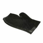 Jainsons Pet Products Grooming Gloves, Dog Bathing Shampoo Gloves with High Density Teeth, Pet Hair Remover Brush for Cat & Dogs (Black)