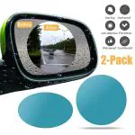 Carfrill Anti Fog Film Car Rear View Mirror - Round Shape (Pack Of 2)